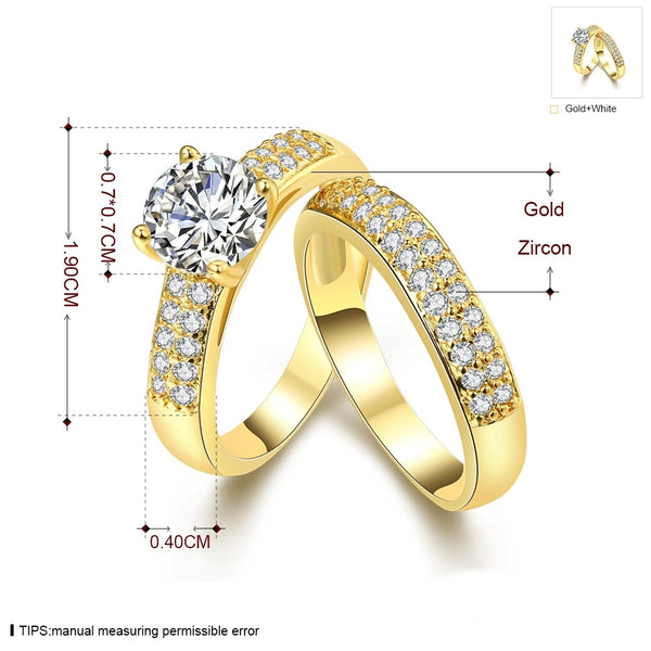 Double-Deck Zircon Ring