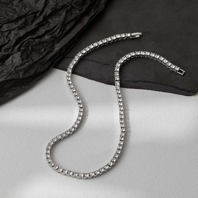 Diamond Tennis Elegance Clavicle Chain